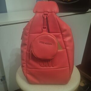 Steve Madden Pink Backpack with Round Pouch
